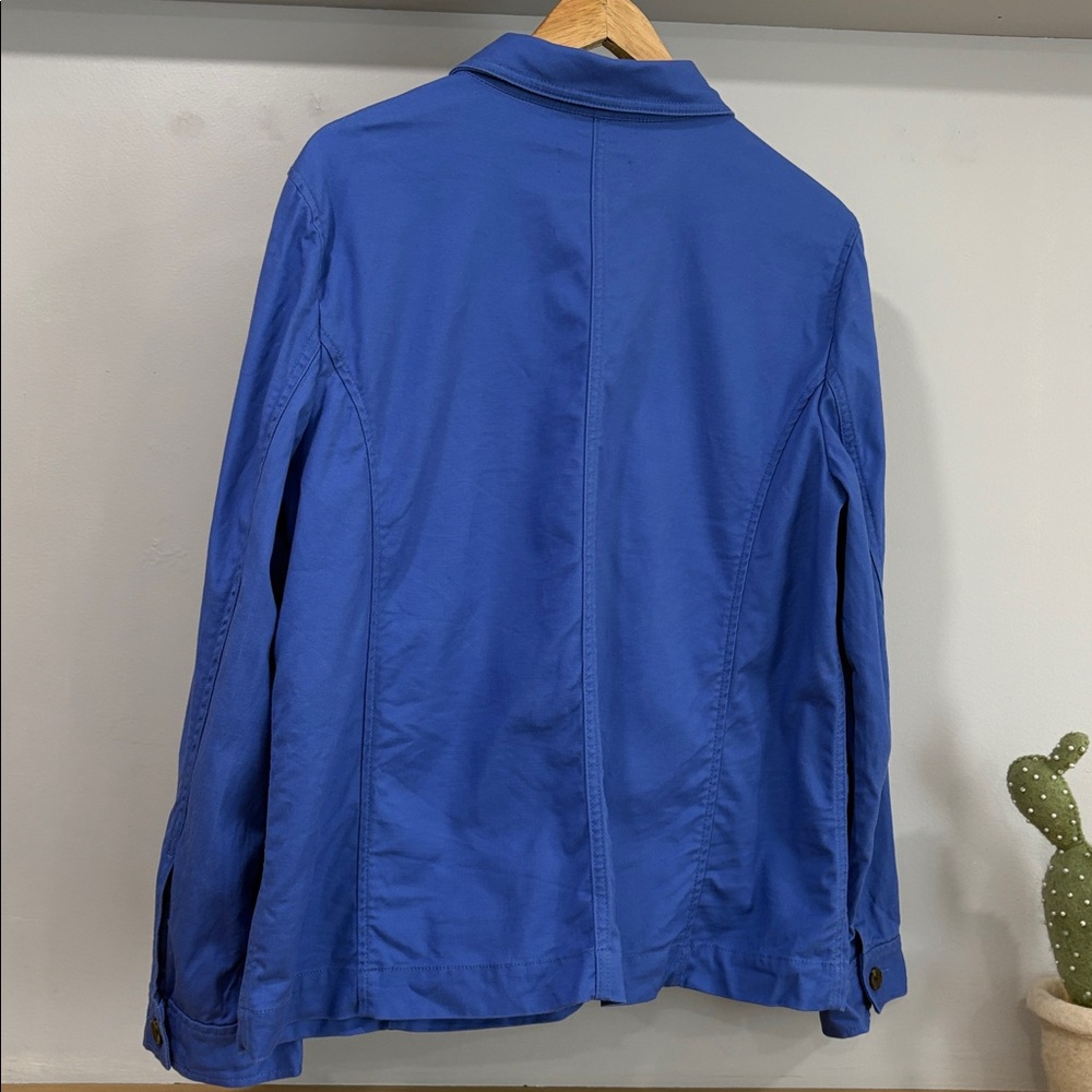 Talbots Blue Casual Button Down Jacket, Size XL - image 5